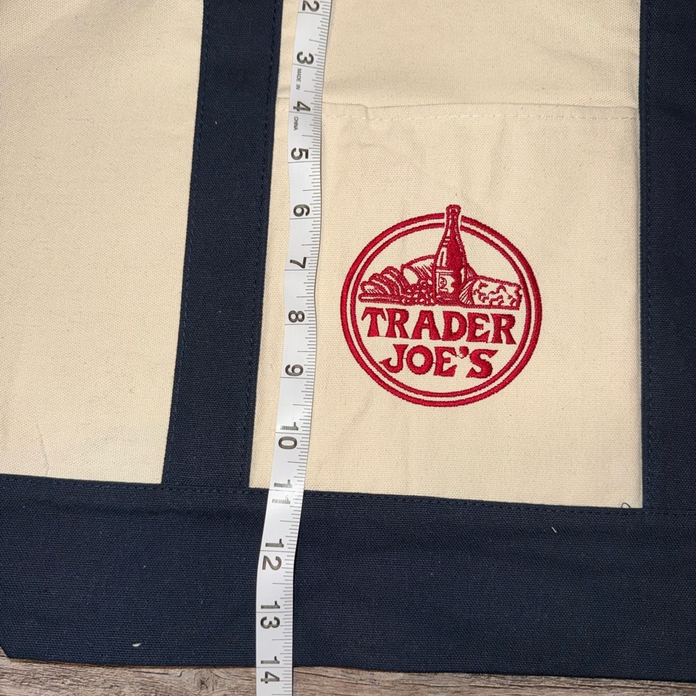Trader Joe's Disneys Animal Kingdom Canvas Tote Bag - Navy and Cream - Picture 7 of 7